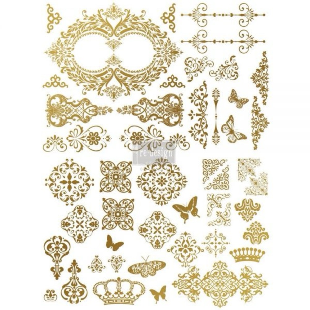 Gold Ornate Design Transfers
